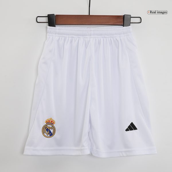 Real Madrid Home Kids Soccer Jerseys Full Kit 2024 25 5