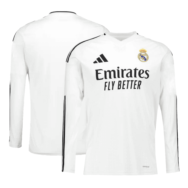 Real Madrid Home Long Sleeve Soccer Jersey 2024 25 2