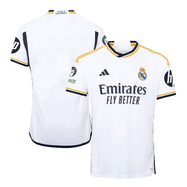 Real Madrid Home Soccer Jersey 2023 24 Ucl Champion 15 2