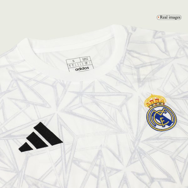 Real Madrid Pre Match Soccer Jersey 2024 25 White 5