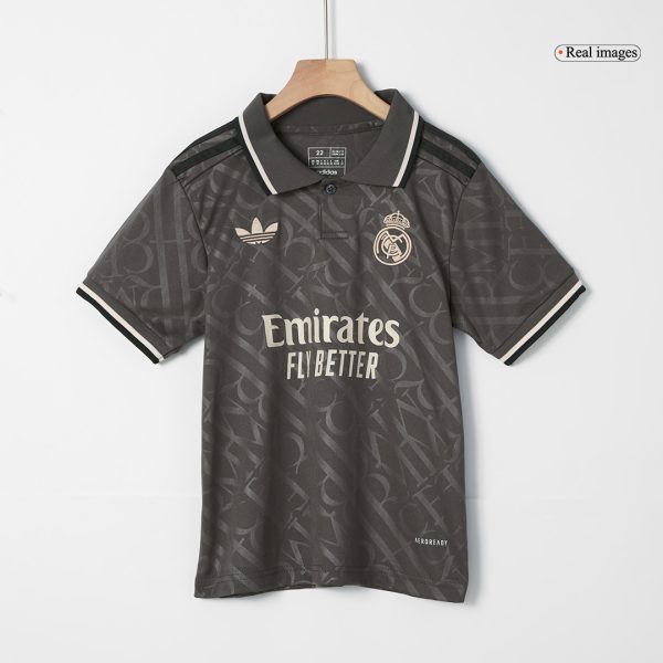 Real Madrid Third Away Kids Soccer Jerseys Full Kit 2024 25 3