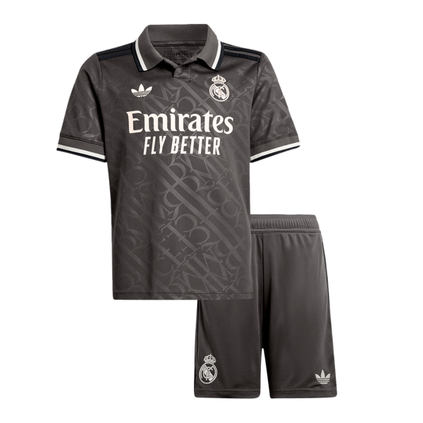 Real Madrid Third Away Kids Soccer Jerseys Kit 2024 25