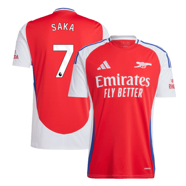 Saka 7 Arsenal Home Soccer Jersey 2024 25