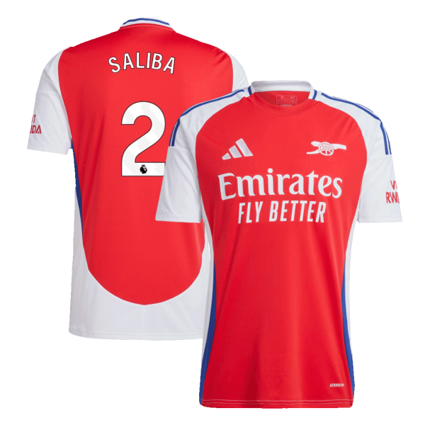 Saliba 2 Arsenal Home Soccer Jersey 2024 25