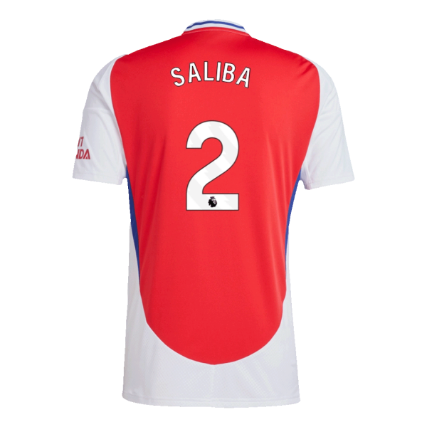 Saliba 2 Arsenal Home Soccer Jersey 2024 25 2