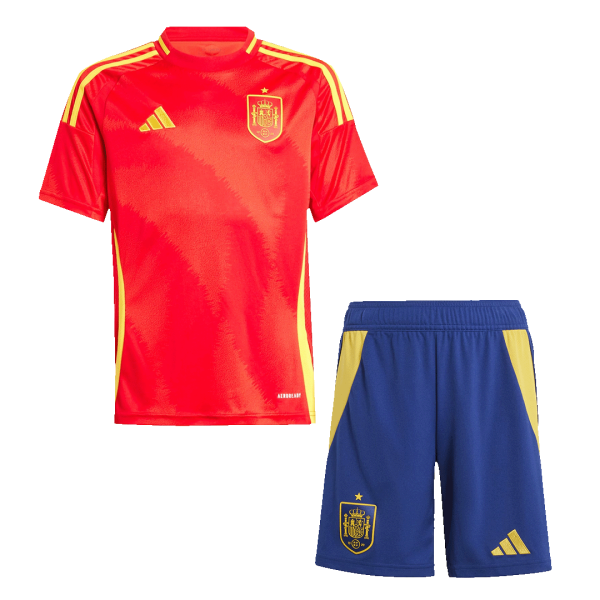 Spain Home Kids Soccer Jerseys Kit Euro 2024