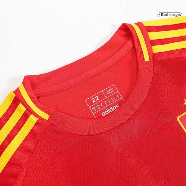 Spain Home Kids Soccer Jerseys Kit Euro 2024 7