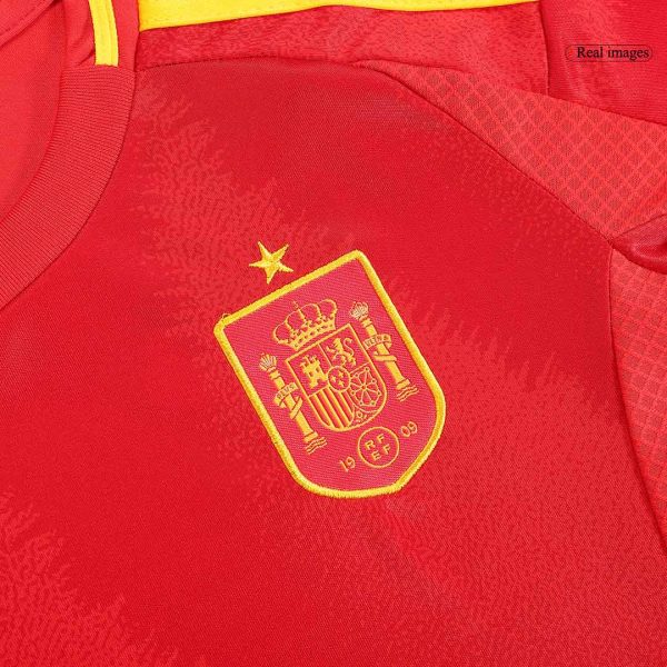 Spain Home Kids Soccer Jerseys Kit Euro 2024 8