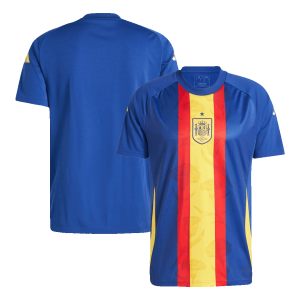 Spain Pre Match Soccer Jersey Euro 2024 Blue 2