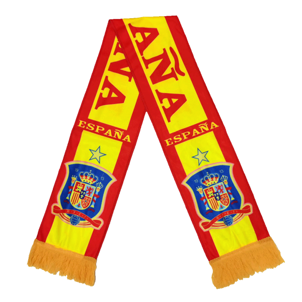 Spain Soccer Scarf Red