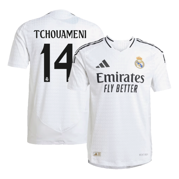 Tchouameni 14 Real Madrid Home Authentic Soccer Jersey 2024 25