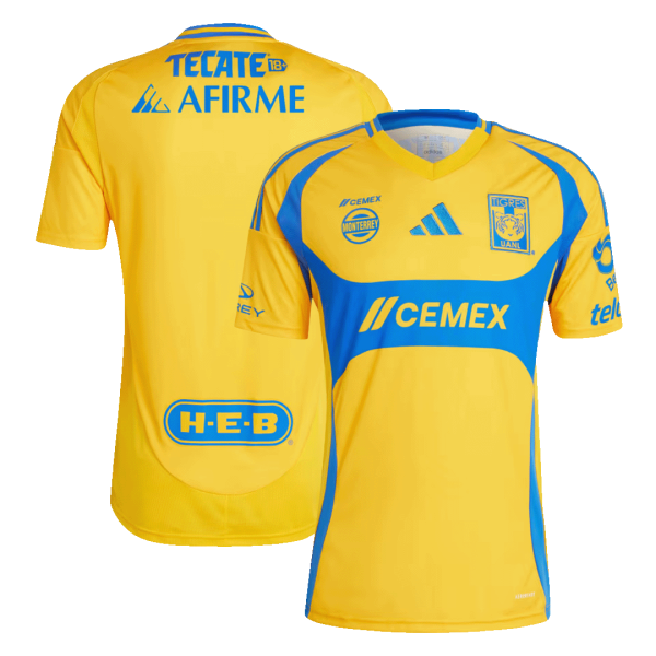 Tigres Uanl Home Soccer Jersey 2024 25 2