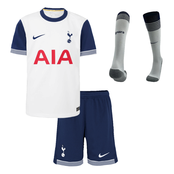 Tottenham Hotspur Home Kids Soccer Jerseys Full Kit 2024 25