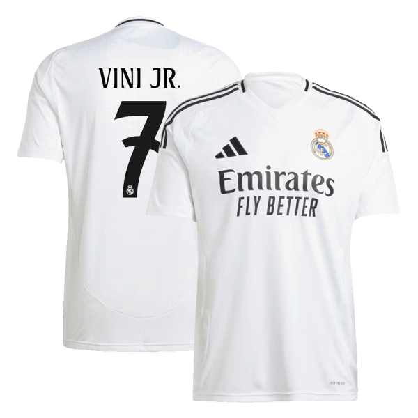 Vini Jr 7 Real Madrid Home Soccer Jersey 2024 25