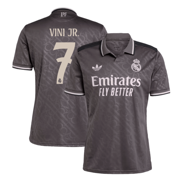 Vini Jr 7 Real Madrid Third Away Soccer Jersey 2024 25