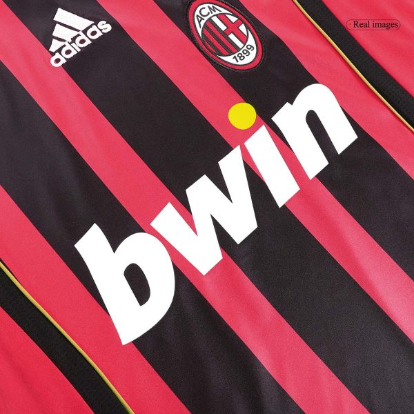 Vintage Soccer Jersey Kaka 22 Ac Milan Home Long Sleeve 2006 07 5