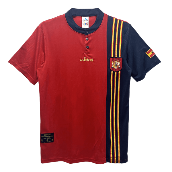 Vintage Soccer Jersey Spain Home 1996 2