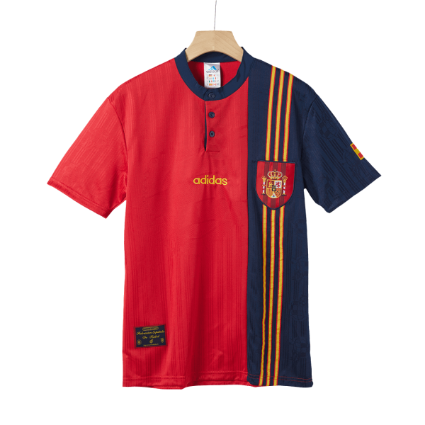 Vintage Soccer Jersey Spain Home 1996 4