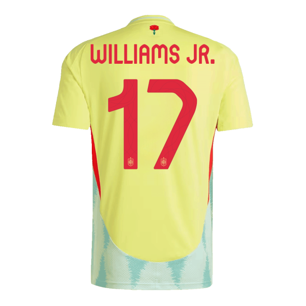 Williams Jr 17 Spain Away Soccer Jersey Euro 2024 2